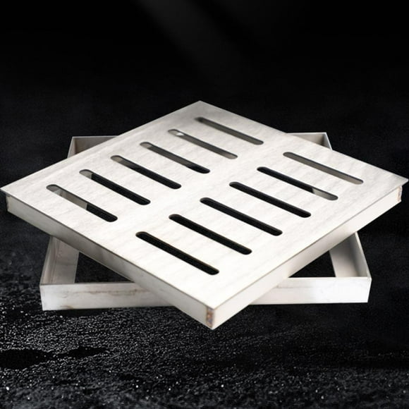 Goodhd Stainless Steel Drain Grate Outdoor Drainage Cover Channel Grate Rainwater-200*200*30*3Mm