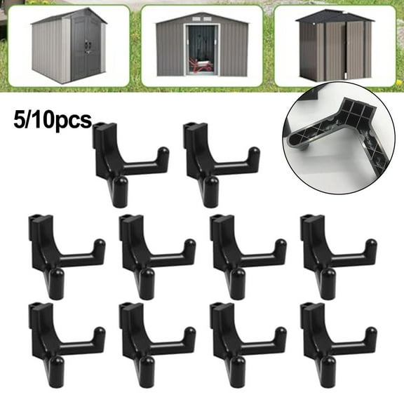 Goodhd Sturdy Plastic Tool Hooks For Lifetime Sheds - Perfect For Vertical Siding!,10Pcs