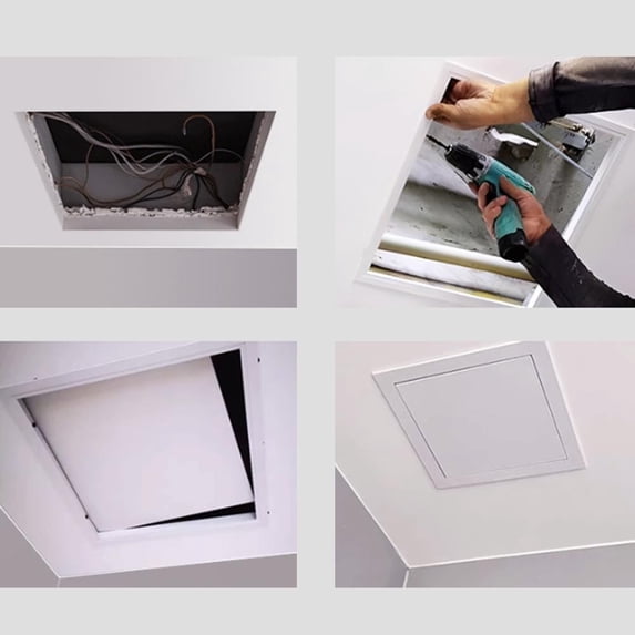 Goodhd Stylish Abs Access Panel Quick & Easy Access To Pipes Or Wires Through Ceilings-300*300Mm