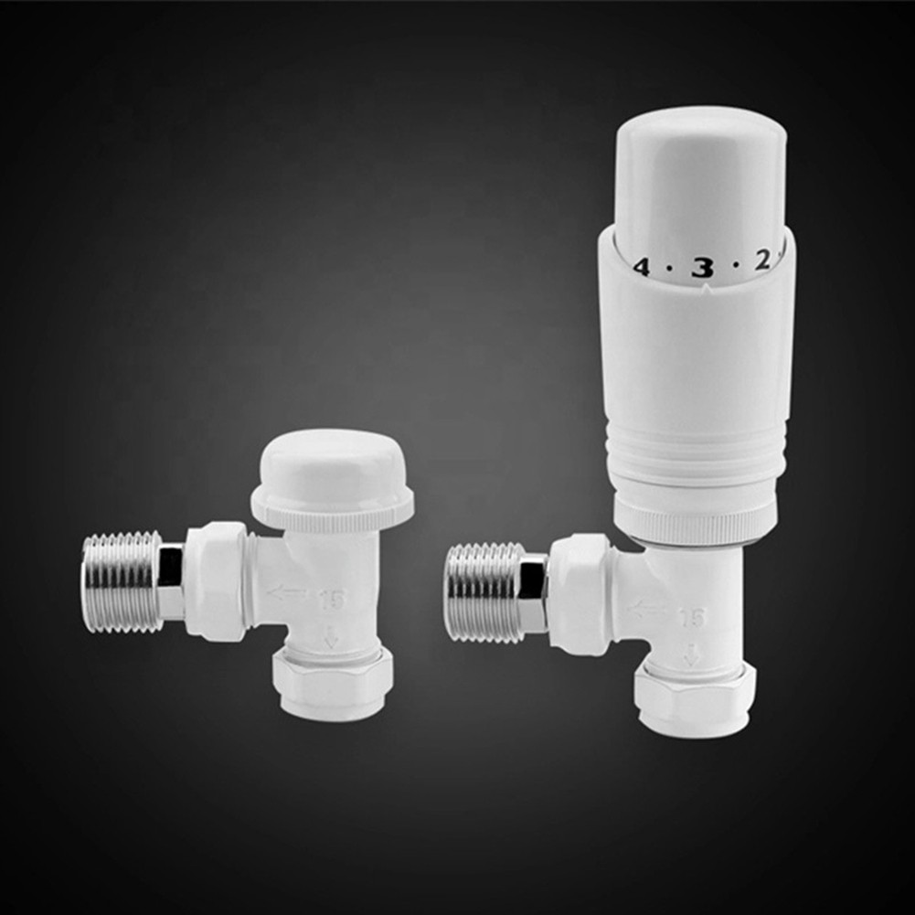 Goodhd Thermostatic Radiator Valve Corner Valve Energy Saving G1/2 X ...