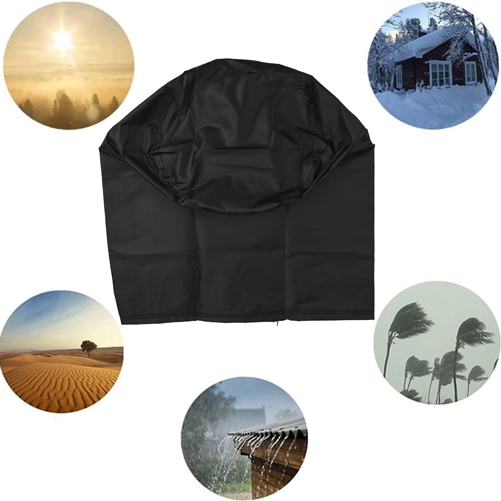 Turbine Vent Cover, Beige Roof Ventilator Cover Waterproof Turbine Roof Ventilator Cover Waterproof Extra Large 210d Cloth 5151 Cm 2 Pcs - View #6