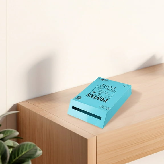 Goodhd Vintage Metal Mailbox: European Rustic Design For Home Decor Photography Props,Blue