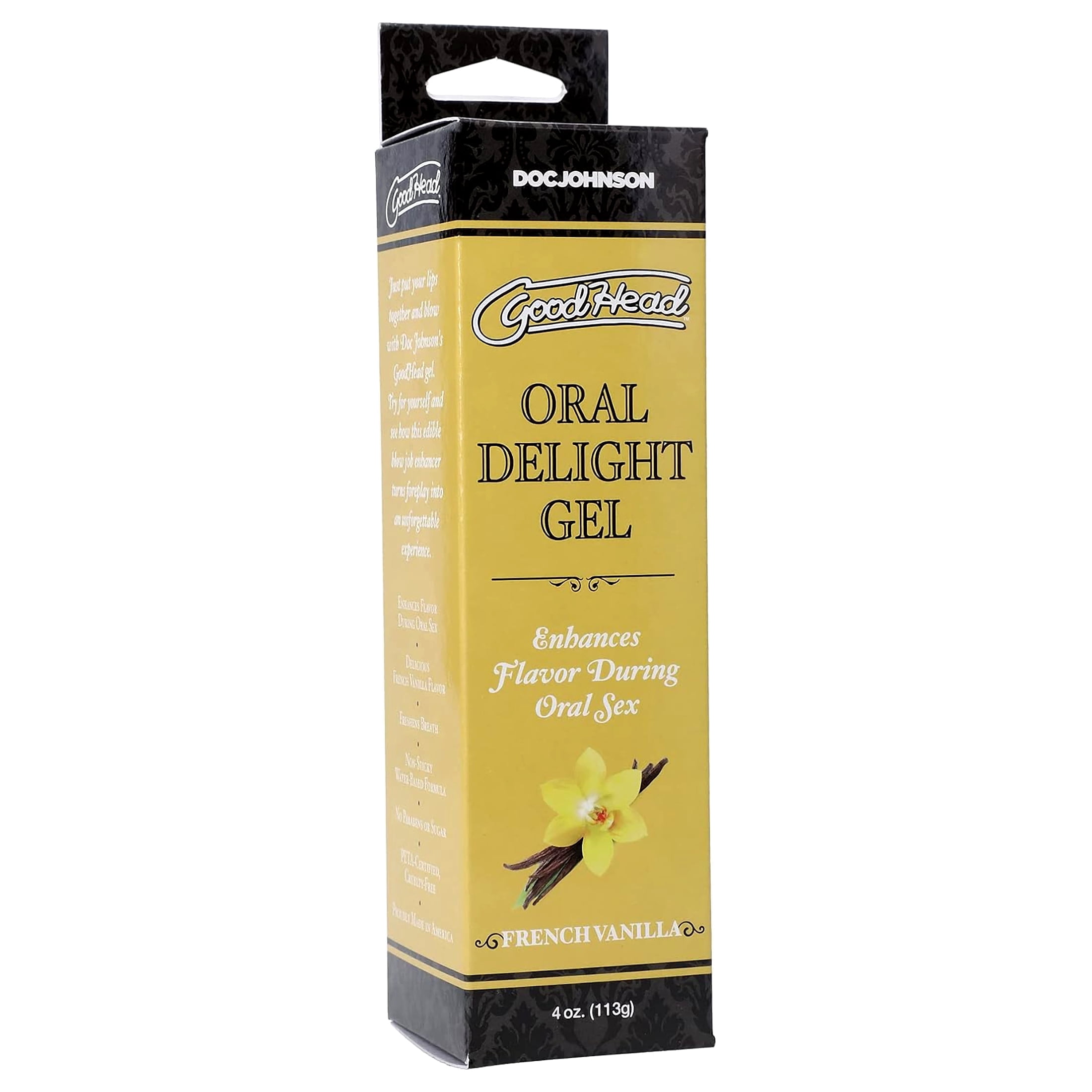 Doc Johnson Good Head Realistic Pleasure Gel, French Vanilla, 4 Oz