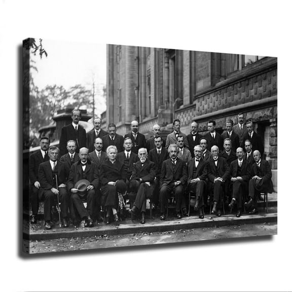 Goodho Black And White The Greatest Physicist Solvay Conference 1927 Vintage Poster Picture HD Printing Modern Home Bedroom Wall Art Kitchen Office Decoration