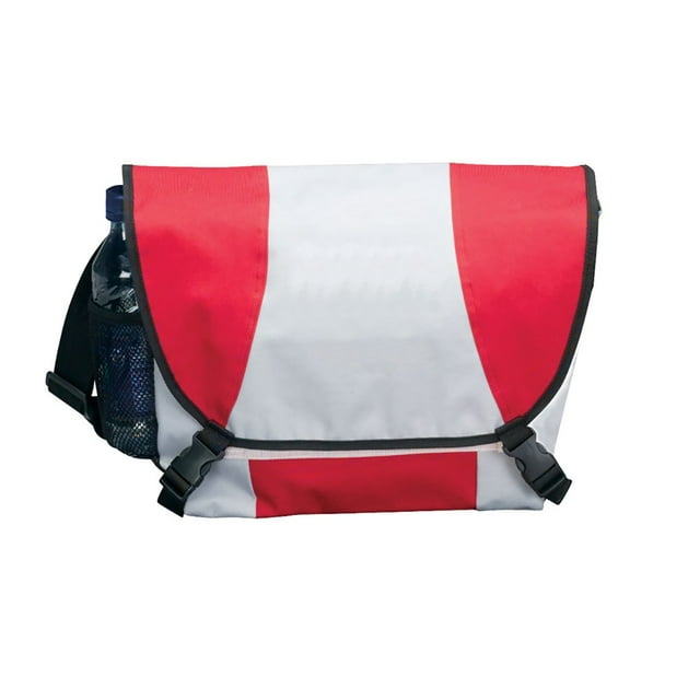 Goodhope Light Weight School Travel Flap Over Unisex Accessories Messenger Bag Red