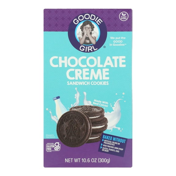 Goodie Girl Cookies - Cookies - Chocolate Creme - Case of 6 - 10.6 oz.