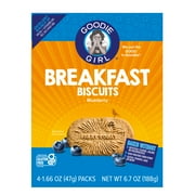 Goodie Girl Gluten-Free Blueberry Breakfast Biscuits - Excellent Source of Iron & B Vitamins, 6.7 oz