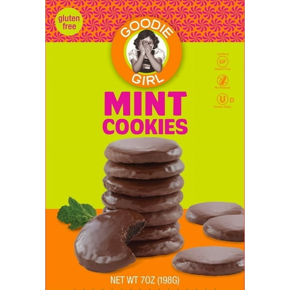 Goodie Girl Mint Cookies - Gluten-Free, Peanut-Free, No High Fructose Corn Syrup.Pack Of 1