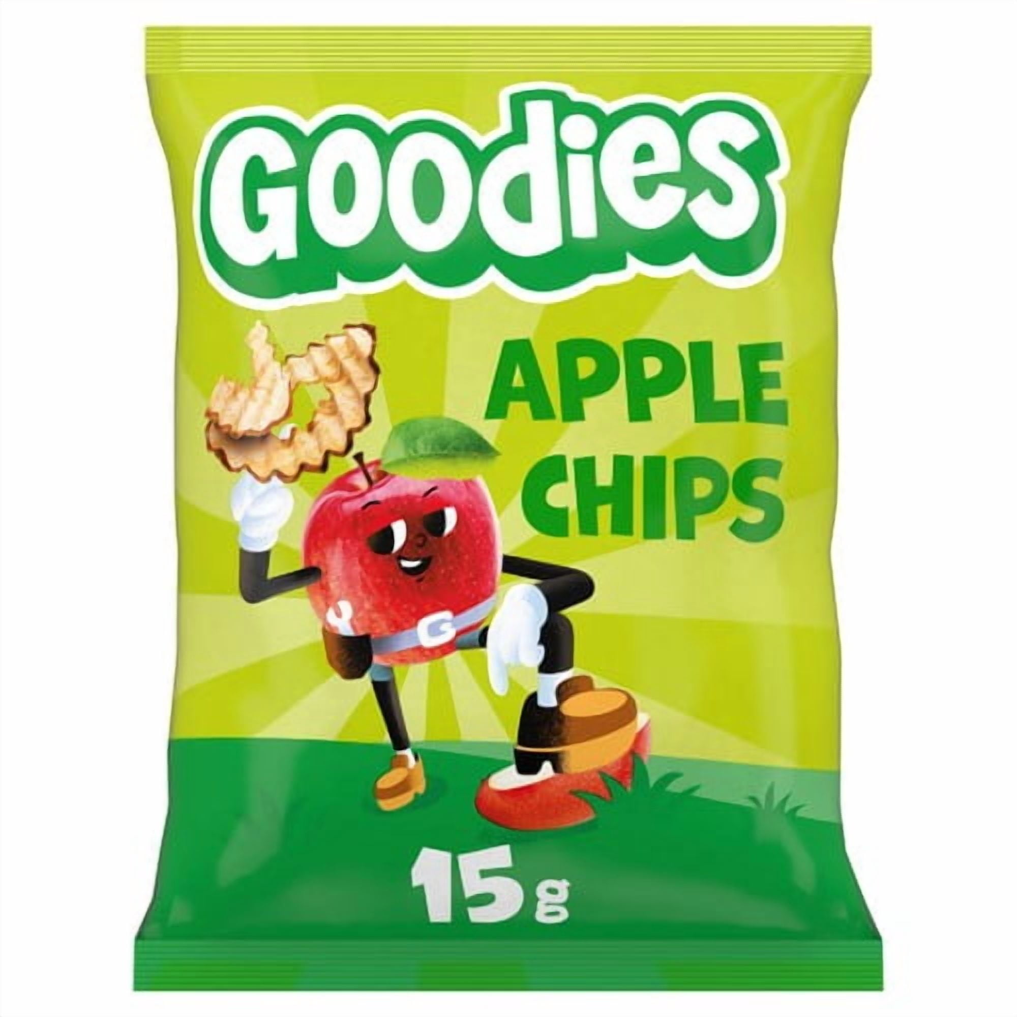 Goodies Apple Chips Kids Fruit Snack 15g, British Import (Pack of 2)