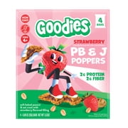 Goodies Strawberry PB&amp;J Poppers Kids' Snack Bars with Peanut &amp; Oat Crust, 4 Count deal from Walmart