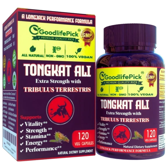 Best Longjack Tongkat Ali with Tribulus Terrestris. Max beneits for Men 120 capsules