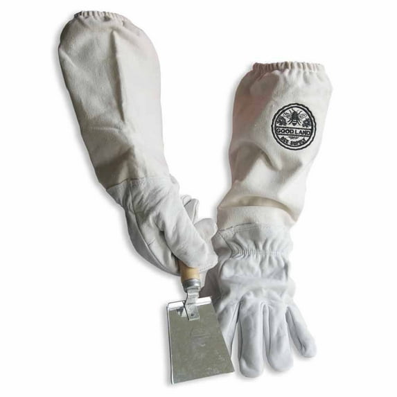 Goodland Bee Supply GL-GLV-SHVL-SM Cotton & Sheepskin Beekeeping Small Gloves w/ Honey Comb Shovel GL-GLV-SHVL-SM