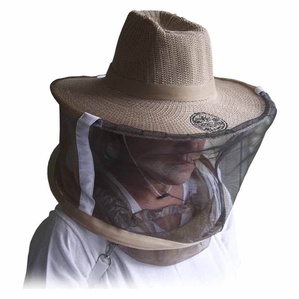 GOOD LAND BEE SUPPLY Goodland Bee Supply GLVEIL-LG Natural Cotton Beekeepers Medium / Large Hat Veil Bee Protection During Beehive