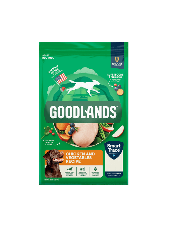 Goodlands Cage-Free Chicken Dry Dog Food Kibble, 28 lb Bag