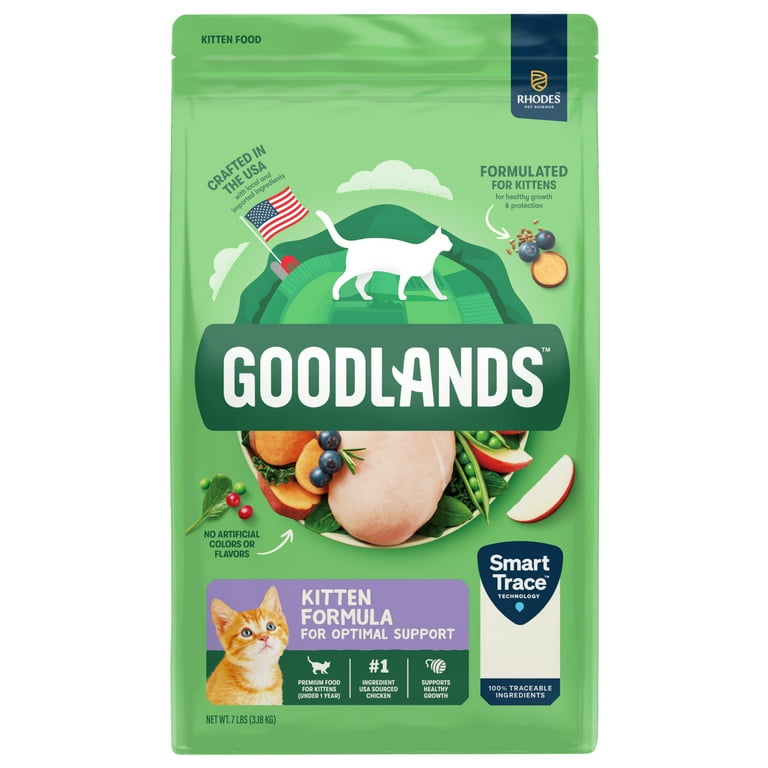 Goodlands Dry Cat Food, with Cage Free Chicken, Kitten formula