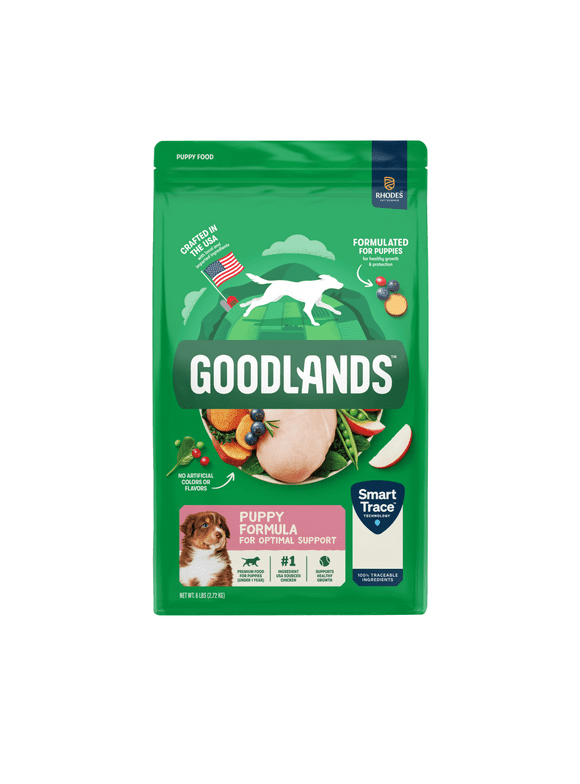 Goodlands Dry Dog Puppy Formula with Cage Free Chicken, 6 lb Bag