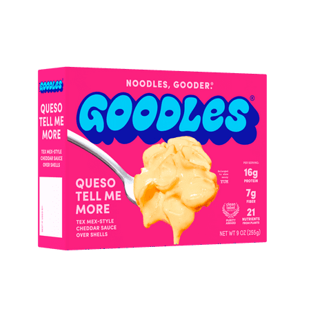 Goodles Deluxe Queso Liquid Mac & Cheese, Tex-Mex Style Cheddar, Shells 9oz;  Brand: GOODLES; Food Condition: Unprepared