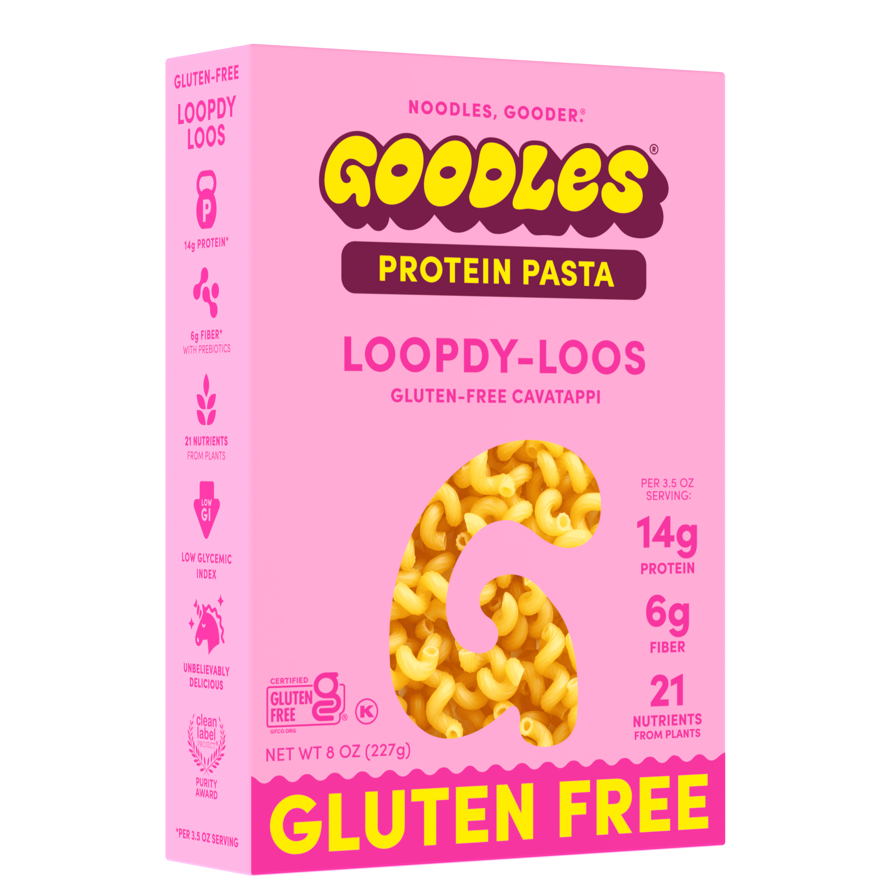 Goodles Protein-Packed Gluten-Free Loopdy-Loos Dry Pasta 8 oz