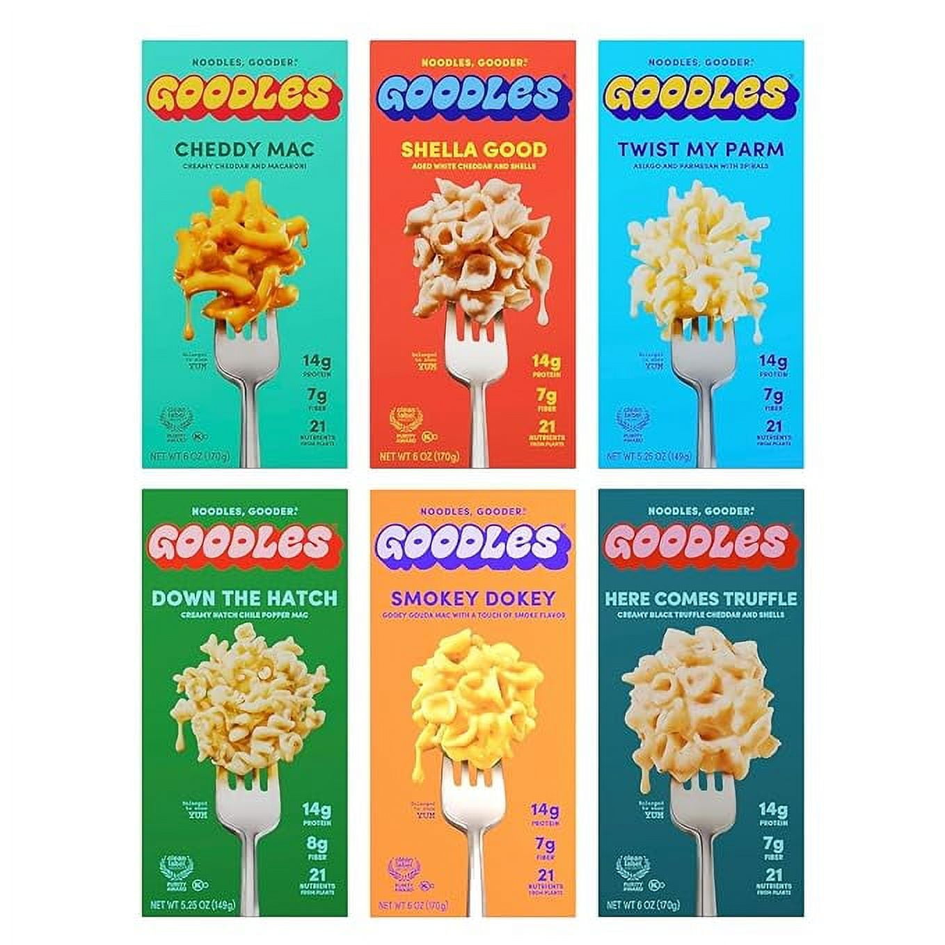 Goodles Cheddar Cheesy Mac & Cheese Assortment 6-Pack - Walmart.com