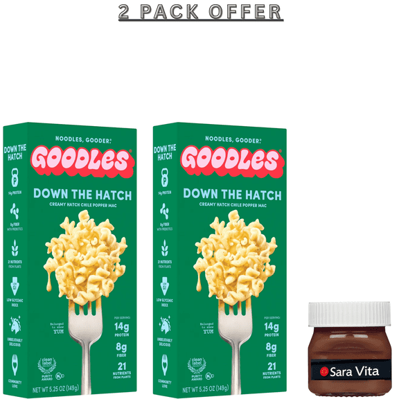 Goodles Mac & Cheese Down the Hatch Noodles, Cheddar Chile Popper, Fusilli, Shelf-Stable, 5.25 oz