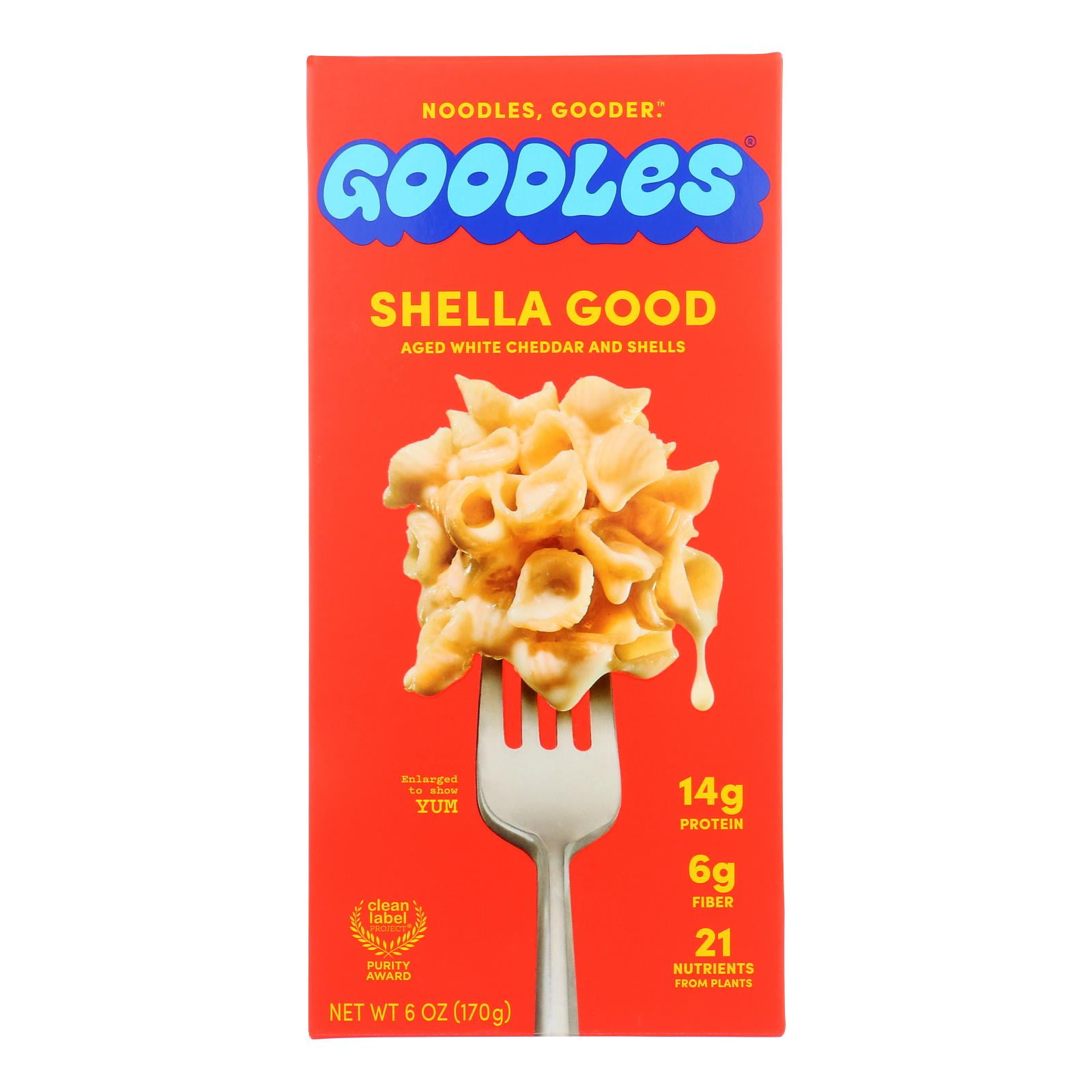 Goodles - Mac & Cheese Shella Good - Case of 12-6 OZ - Walmart.com