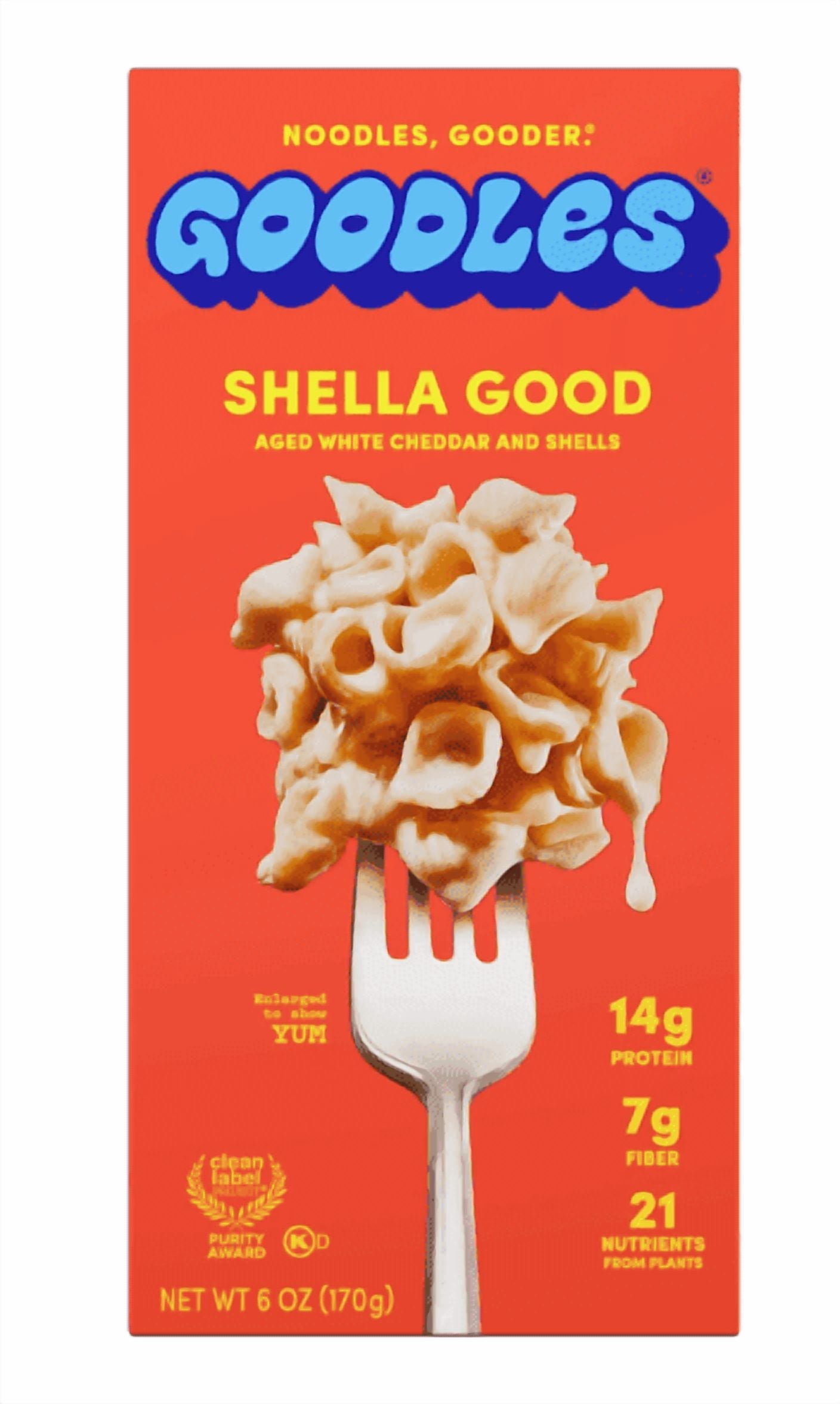 Goodles Mac & Cheese Shella Good Noodles, Cheddar, Shells, Regular ...