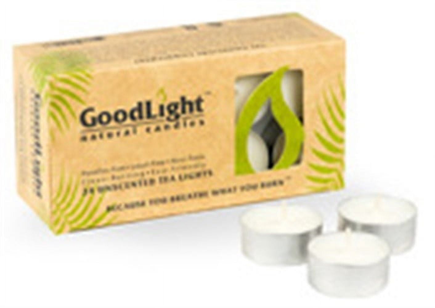 Goodlight Natural Candles Tl524 White Unscented Tea Light Candles 24