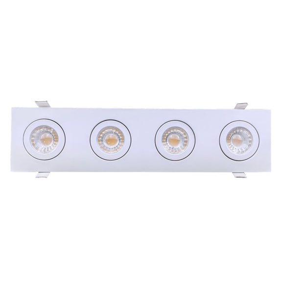 Goodlite Flarion G-00824 3" 32W LED 4 Head Rotating Gimbal Selectable CCT