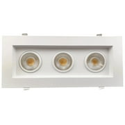 Goodlite G-48443 3.5  42W 3 Head Gimbal Spotlight Selectable CCT