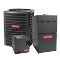 thumbnail image 1 of Goodman 1.5 Ton 14.5 SEER2 R32 Air Conditione & 80% AFUE 60,000 BTU Gas Furnace - Upflow - with 25FT Copper Line Set, 1 of 4