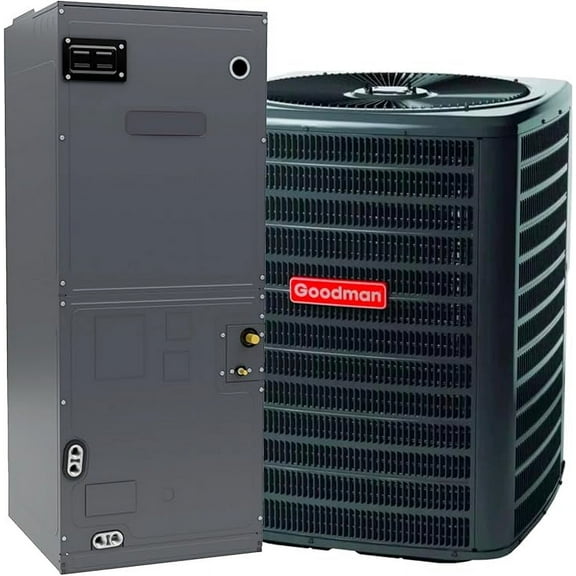 Goodman 2 TON 14.5 SEER2 Multi-Position R-32 AC Only System with air handler (GLXS4BA2410 condenser and AMST24BU1300 air handler)