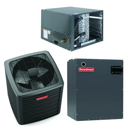 Goodman 2 Ton 18 SEER2 R-32 2-Stage Horizontal Air Conditioning System (1,200 CFM) |GLXT7CA2410-CHPTA2426B3-MBVB12BP1X00A