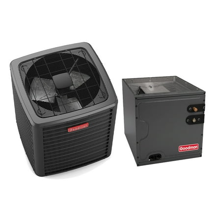 Goodman 3 Ton 14.3 SEER2 R-32 Air Conditioning Condenser and Coil (17.5") - Free Thermostat Included