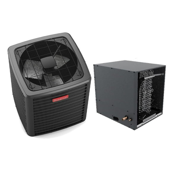 Goodman 3 Ton 14.3 SEER2 R-32 Air Conditioning Condenser and Horizontal Coil (21" High)
