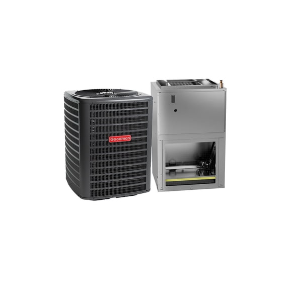 Goodman 3 Ton 14.5 SEER2 R32 Heat Pump Split System With 10kW Heater Built-In Wall-Mounted Air Handler