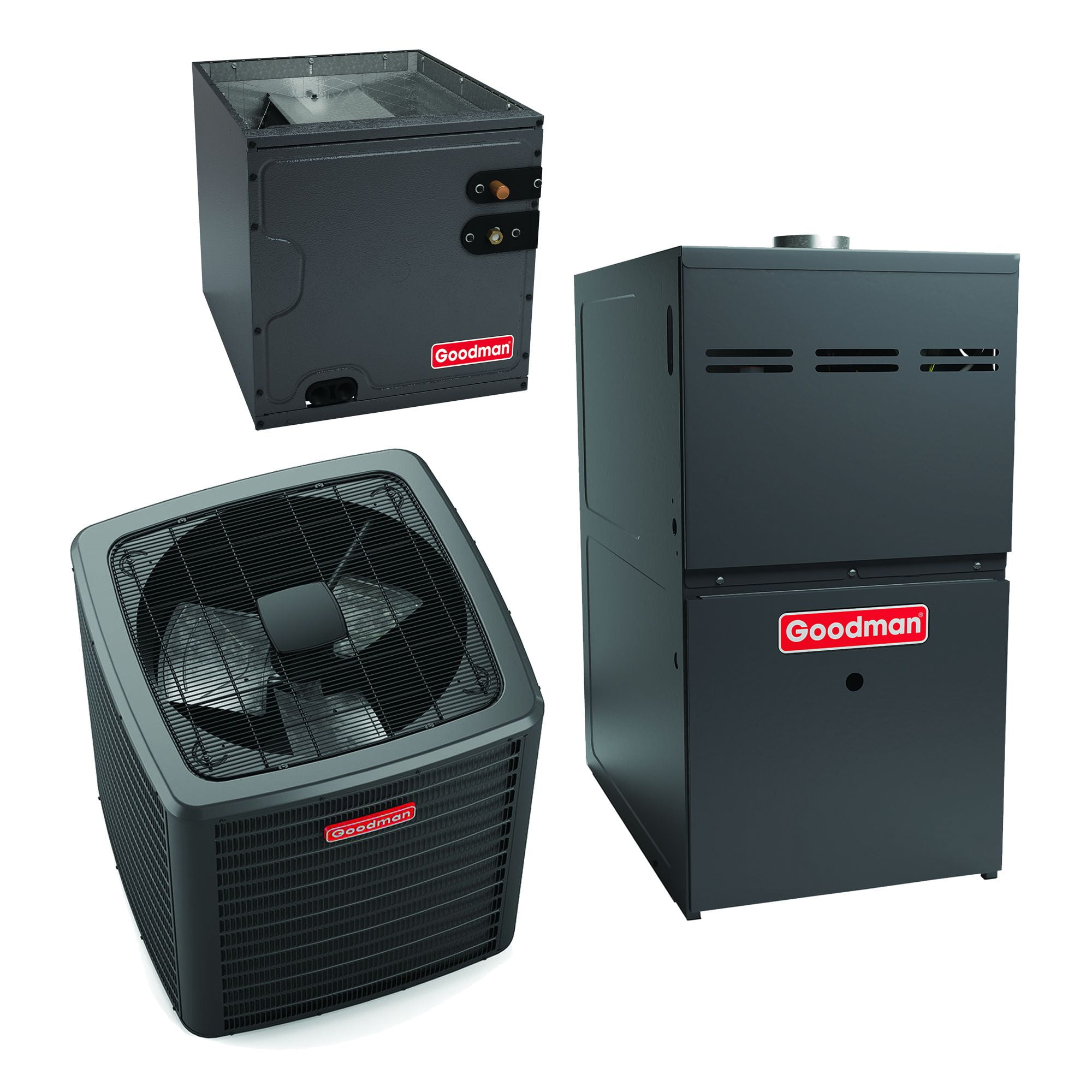 Goodman 3 Ton 15.2 SEER2 R32 100,000 Btu 80 Afue Dual Fuel System