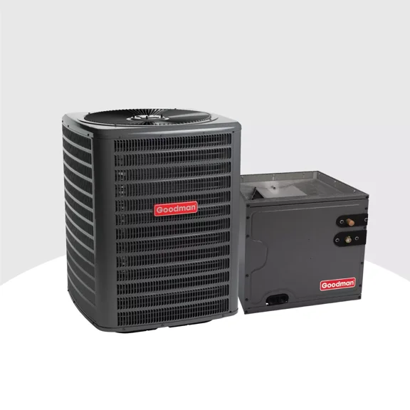 Goodman 4 Ton 13.4 SEER2 AC & 24.5" Vertical Cased Coil System, R32