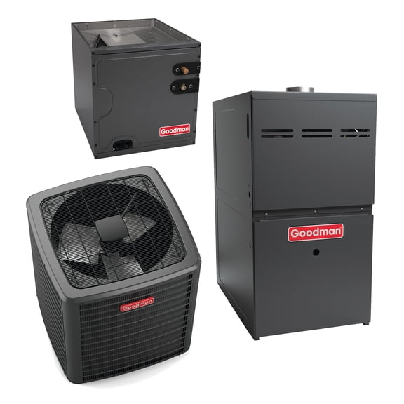 Goodman 5 Ton 13.6 SEER2 R-32 80,000 Btu 80% Afue Gas System (NEW)