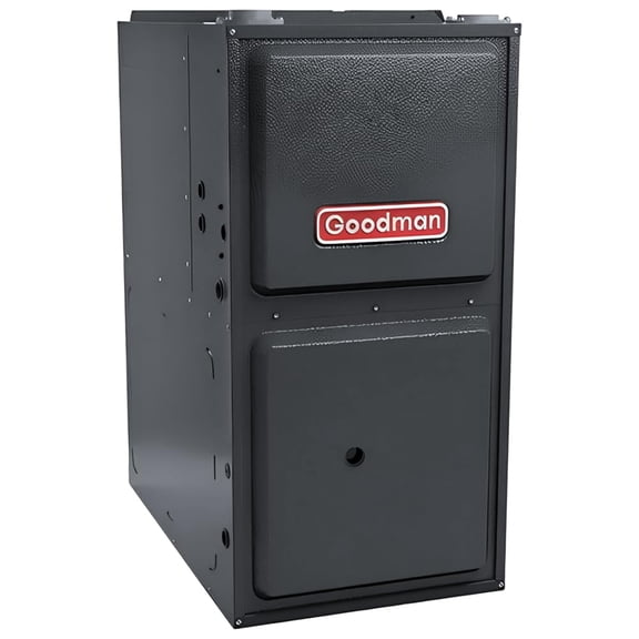 Goodman 96% 100000 BTU Single Stage Gas Furnace with LP Kits - 21" Width Upflow/Horizontal | R32, 9-Speed, HVAC Gas Heater