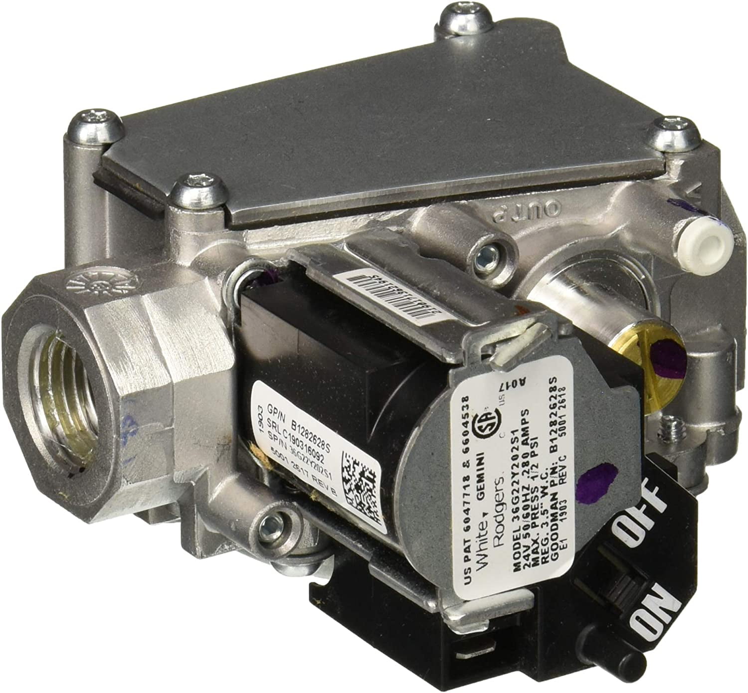 Goodman B1282628S Gas Valve Assembly