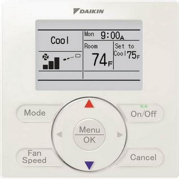 Goodman BRC944B2 Controller, Wired Remote, Mini Split, 64 to 90 degF, Wall