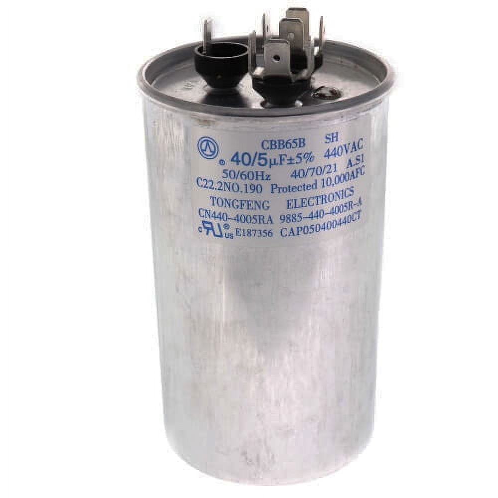 Goodman CAP075800440RT Capacitor, Dual Round, Run, 807.5 MF, 440 V