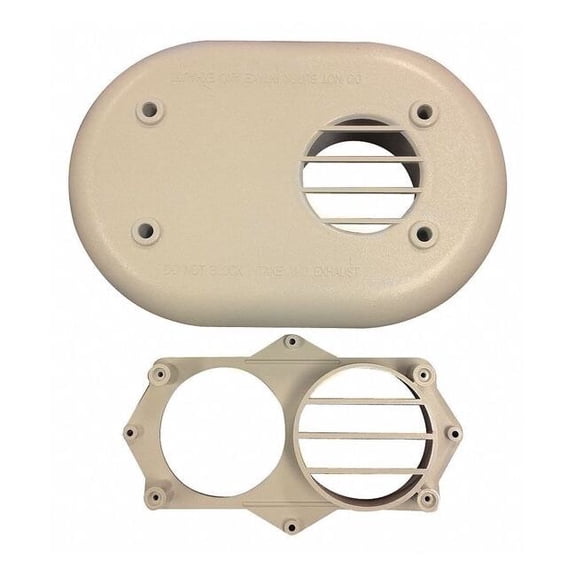 Goodman Flush-Mount Vent Kit, Plastic,2" Vent 0170K00001S
