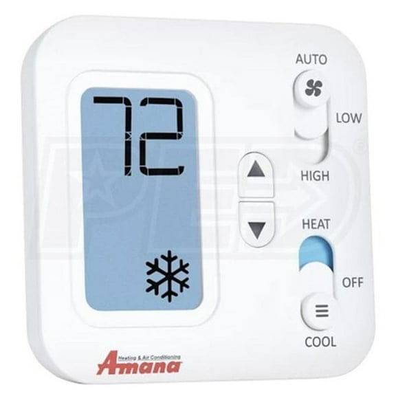 Goodman New PHWT-A150H Johnson, Thermostat, Wired, Non-Programmable, 2 Heat1 Cool Electric