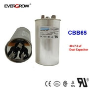 Goodman Replacement 40/7.5 uf MFD x 370 VAC # 97F9855 Genteq GE Dual Capacitor