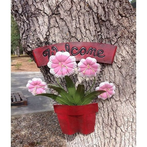 Goodman and Wife Welcome Daisies Metal Garden Sign