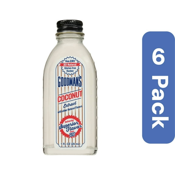 Goodman's Extract Coconut 1 fl oz (Pack of 6)