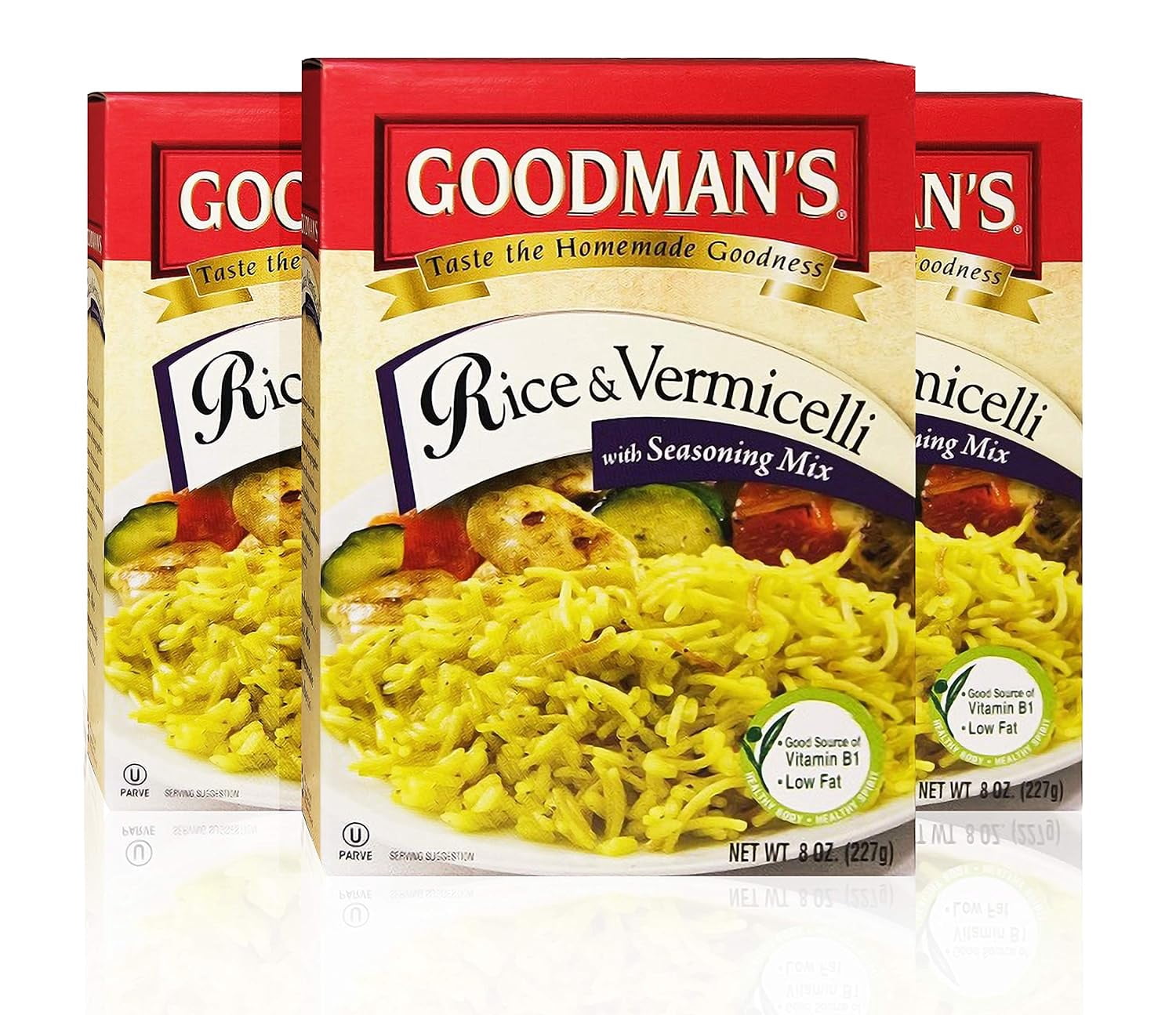 Goodmans Rice & Vermicelli With Seasoning Mix 8oz (3 Pack) Home-Style ...