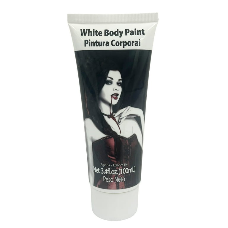 Goodmark Halloween Body Paint Makeup, White, Unisex, Net 3.4 fl oz (100mL)
