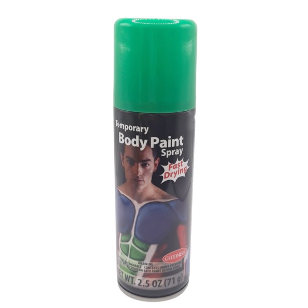 Goodmark Halloween Body Paint Spray Makeup, Green, Unisex, Adult, Net